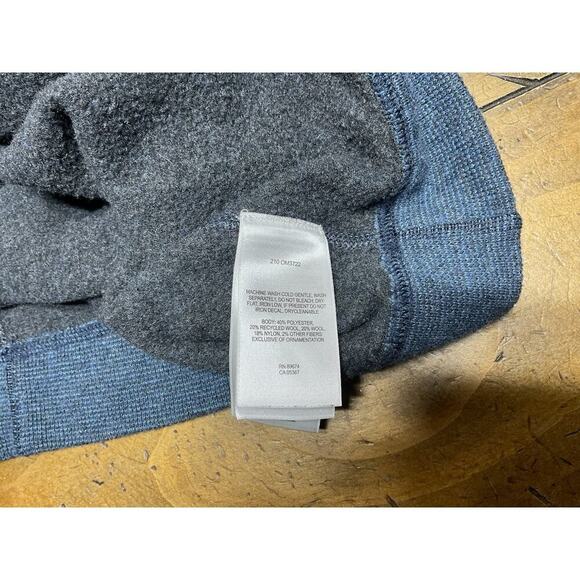 Mountain Hardwear Sweater Mens XL Blue Wool Blend 1/4 Zip Pullover Outdoors - Picture 14 of 16